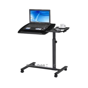 Adjustable Laptop Overbed Bedside Table with Wheel Pneumatic Lift