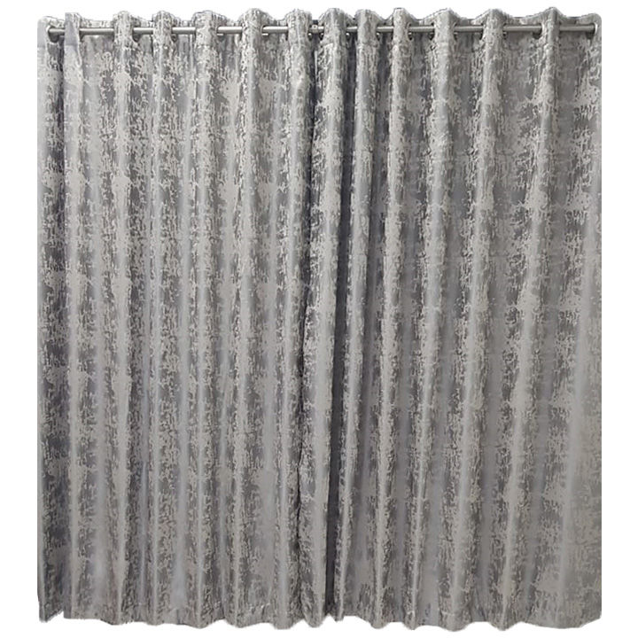 Matoc Designs Readymade Curtain - Abstract Grey - Lined - Eyelet - 140cm W x 221cm H