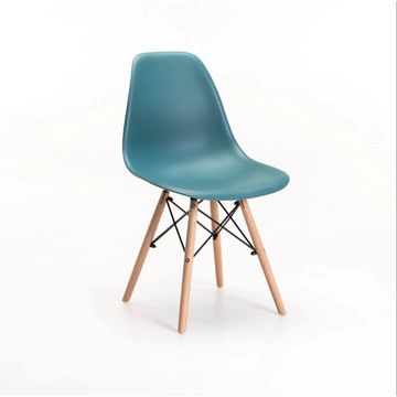 Emma wooden legs chair green