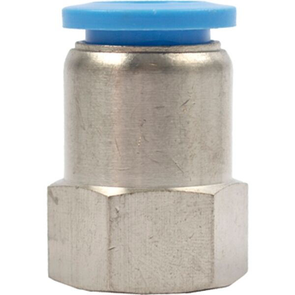 Pu Hose Fitting Straight Stud 12mm-1/4 F - 5 Pack