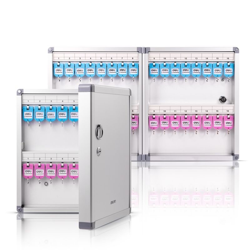Deli Key Management Box 32 keys 269x65x323mm Silver Color