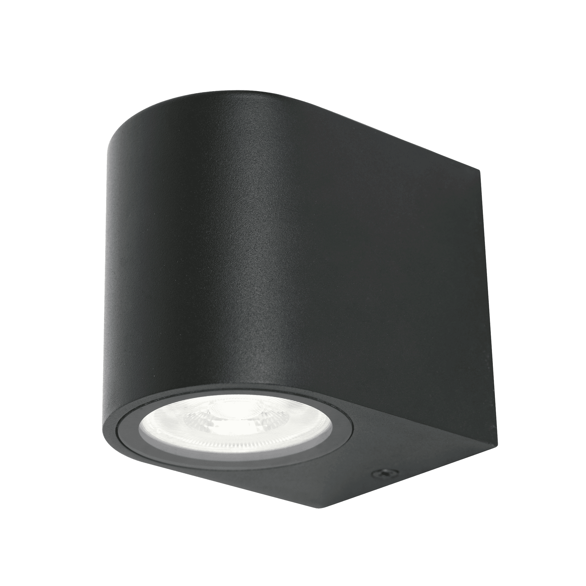 Zebbies Lighting Orb Black Down Facing Outdoor Wall Light