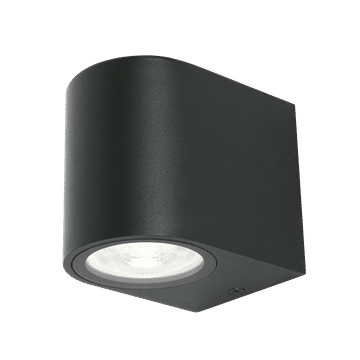 Zebbies Lighting Orb Black Down Facing Outdoor Wall Light