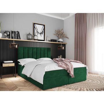 Modern Upholstered Bed Queen Size XL - Mint Green