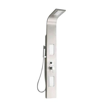 SHOWER PANEL CURV - 1400 X 200M - MATT CHROME