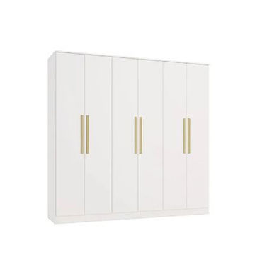 Elizondo Wardrobe 6 Doors 4 Drawers-White