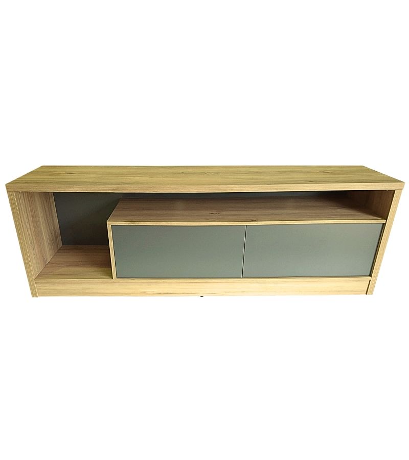 Mantova TV Stand - Sahara & Storm Grey