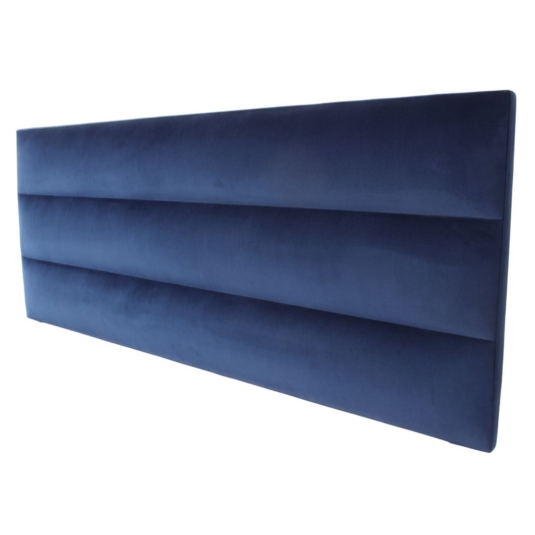 Luna Headboard King Velvet  Navy