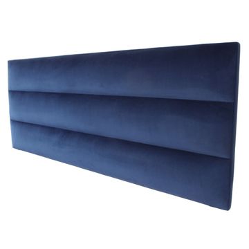 Luna Headboard King Velvet  Navy