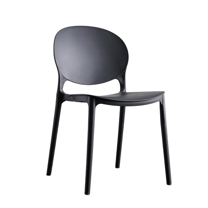 Ariana Cafe Chair - Black- Fine Living