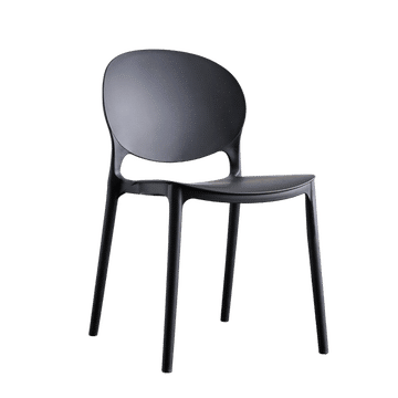 Ariana Cafe Chair - Black- Fine Living