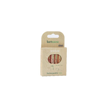 batzone Type C Li-ion Rechargeable Battery AAA 660 2Pcs