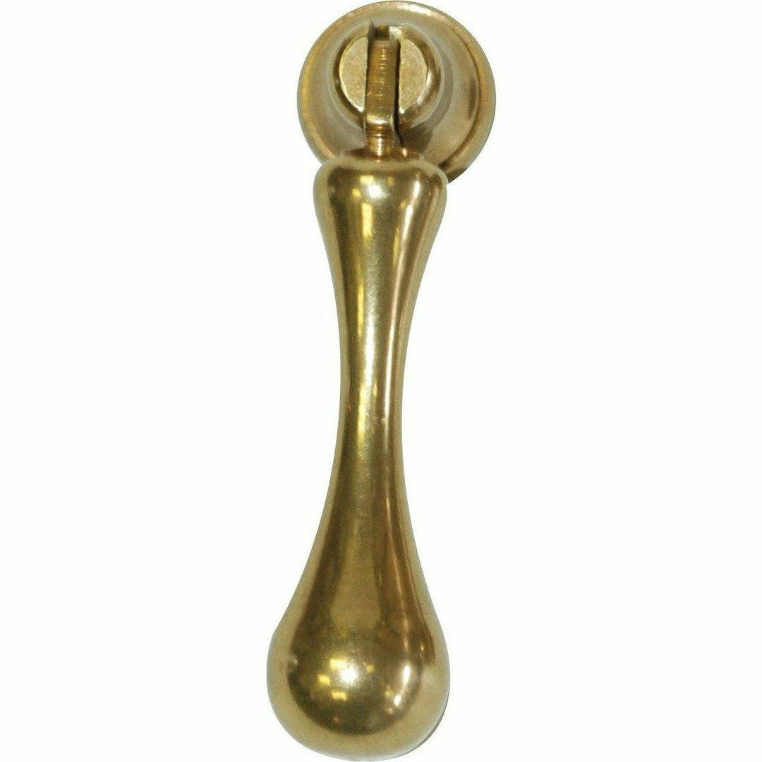 Solid brass tear drop handle