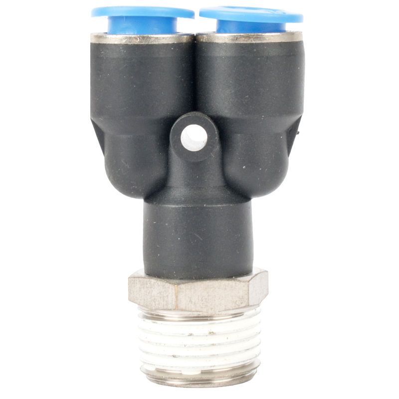 AirCraft - Pu Hose Fitting Y Joint 10mm-1/2 M - 2 Pack