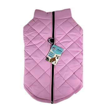 Pink Pet dog jacket with zip unisex-5xl