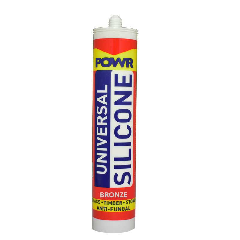POWR Universal Silicone Sealant Bronze 260ml Cartridge