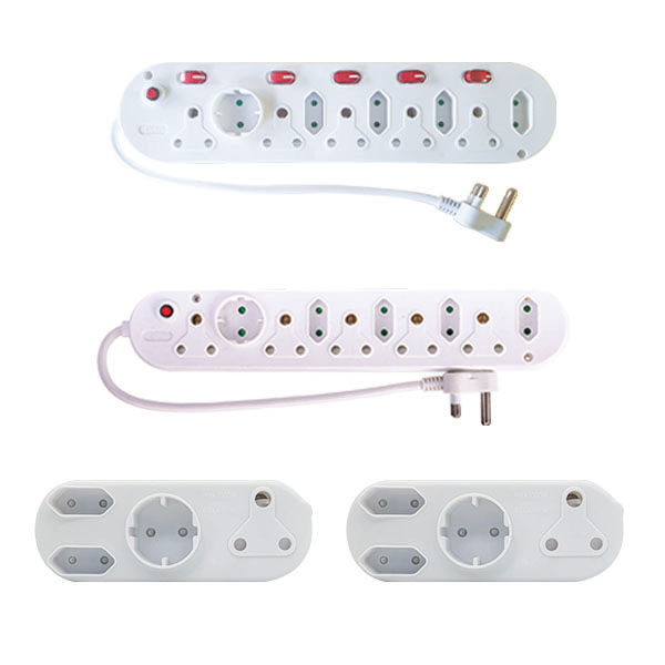 10 Way Multiplug with Switch + 10 Way Multiplug + 2 x Adapter Bundle
