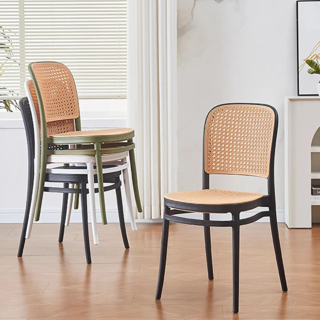 Classic Plastic Stackable Dining Chair Set (2pcs) - color options