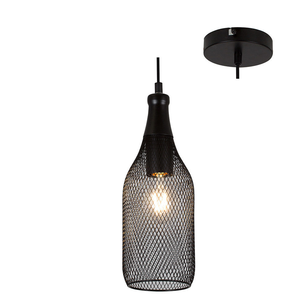 Eurolux - Steel Pendant - 110mm - Black - 2 Pack