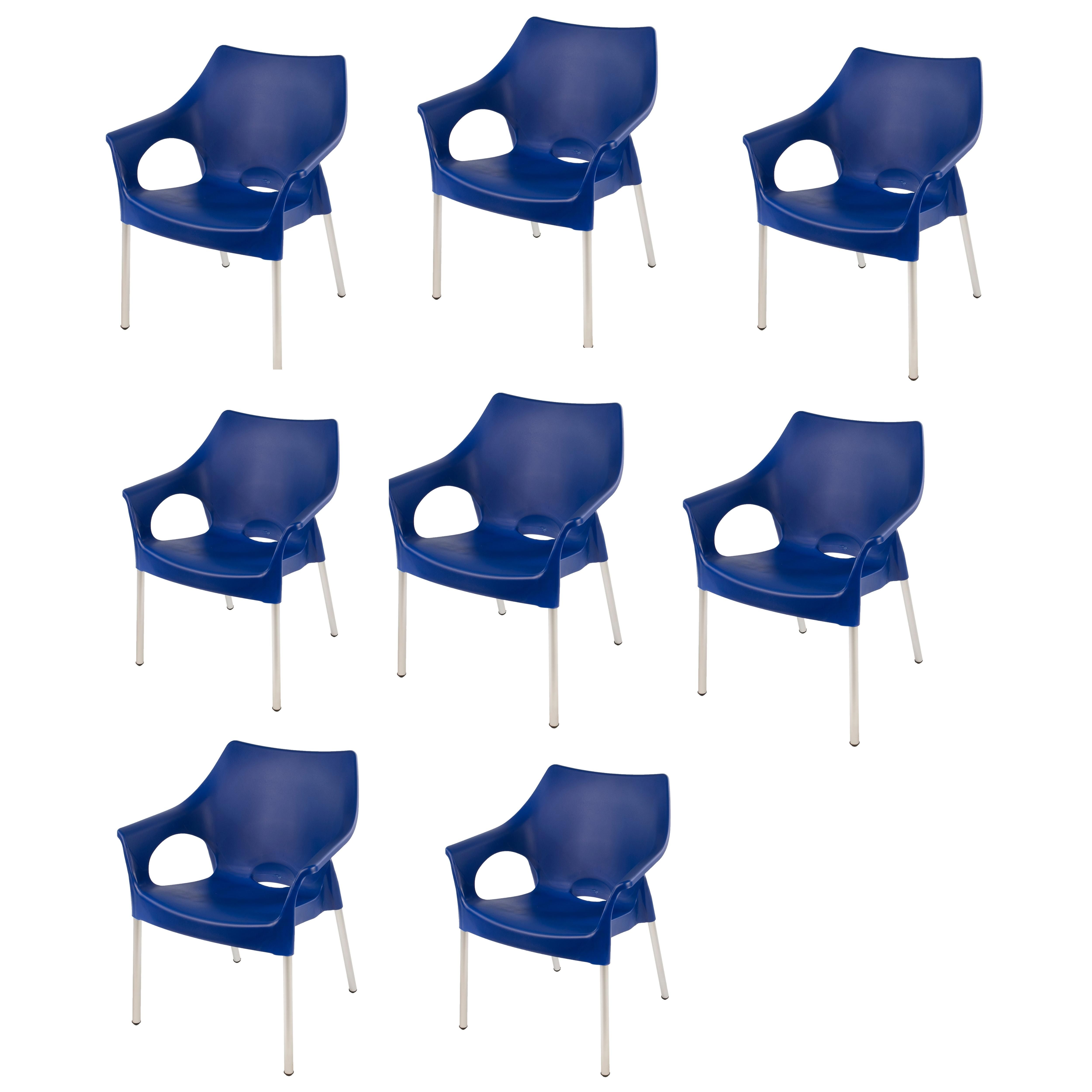 Dublin Bistro Chair - Blue - Set of 8