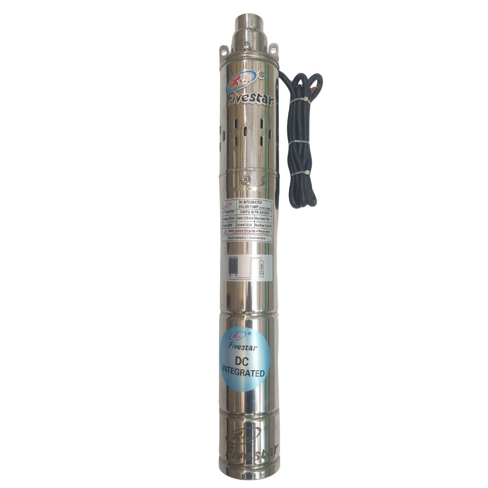 Solar Borehole Water Pump / 250w 24v / DC / 70m / 2.0m³/h