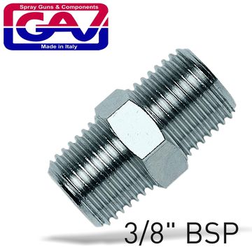 GAV Taper Nipple 3/8 X 3/8 M/M