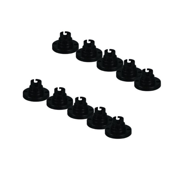 Batten Holder Nylon 50mm Black - Pack of 24