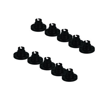 Batten Holder Nylon 50mm Black - Pack of 24