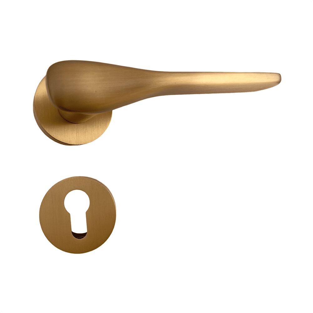 DVN001- Neven - Brushed Gold Door Handle