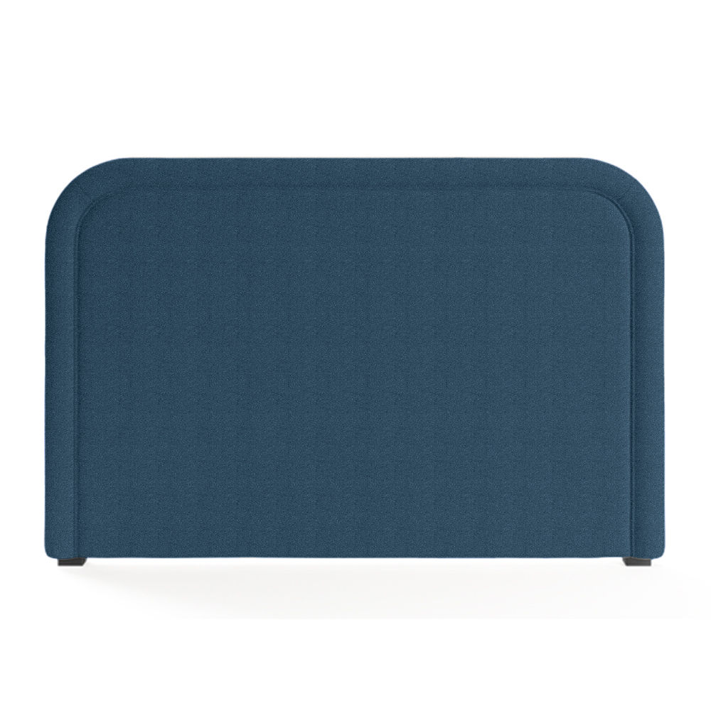 Bella Linen Headboard Blue Queen