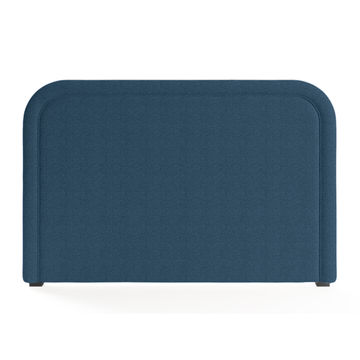 Bella Linen Headboard Blue Queen
