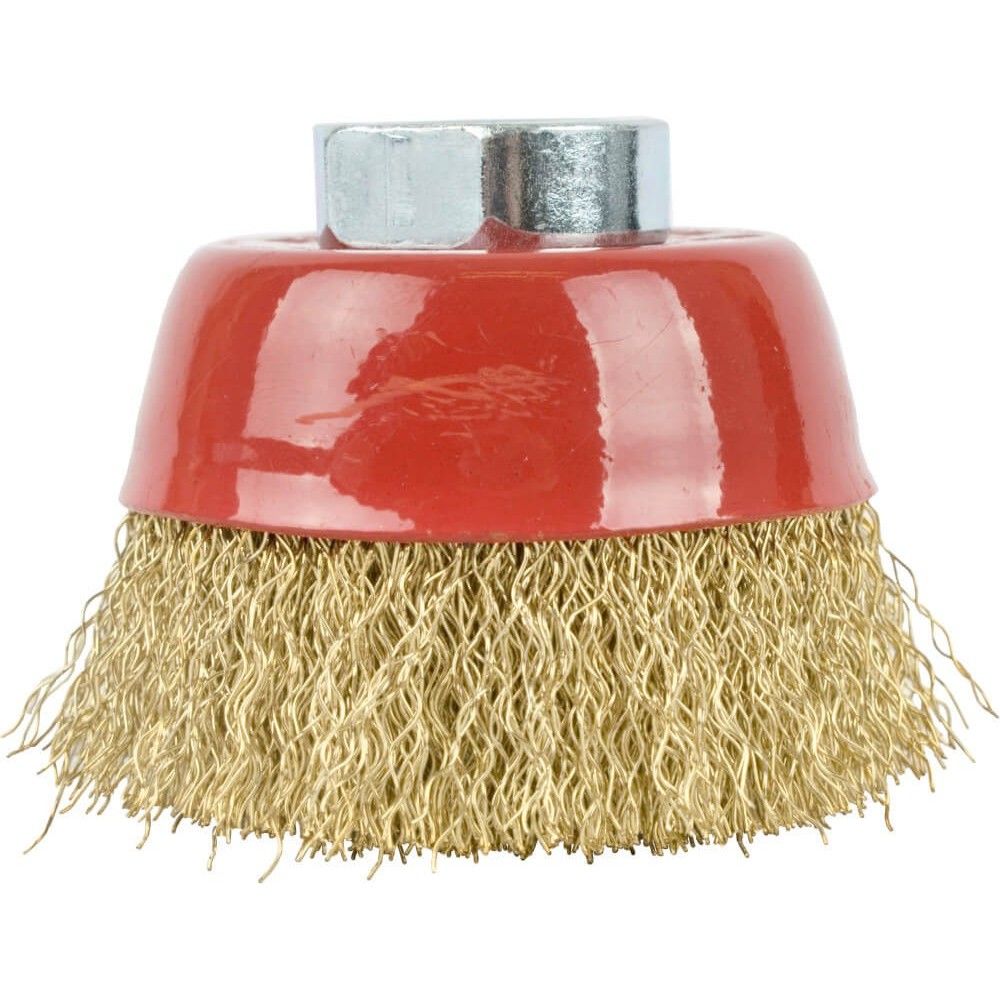 Wire Cup Brush Crimped 60mmxm14 for 115mm Angle Grinders