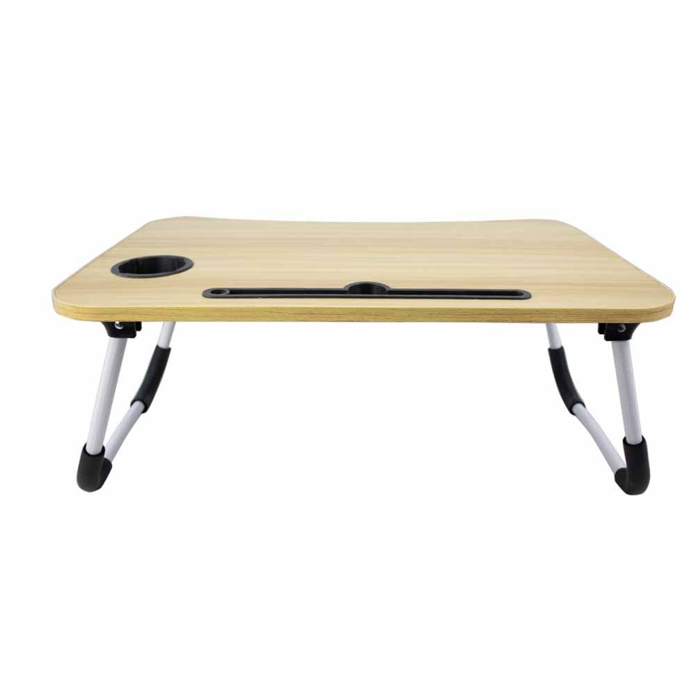 Vividitto - Foldable Laptop Table Wooden - Oak