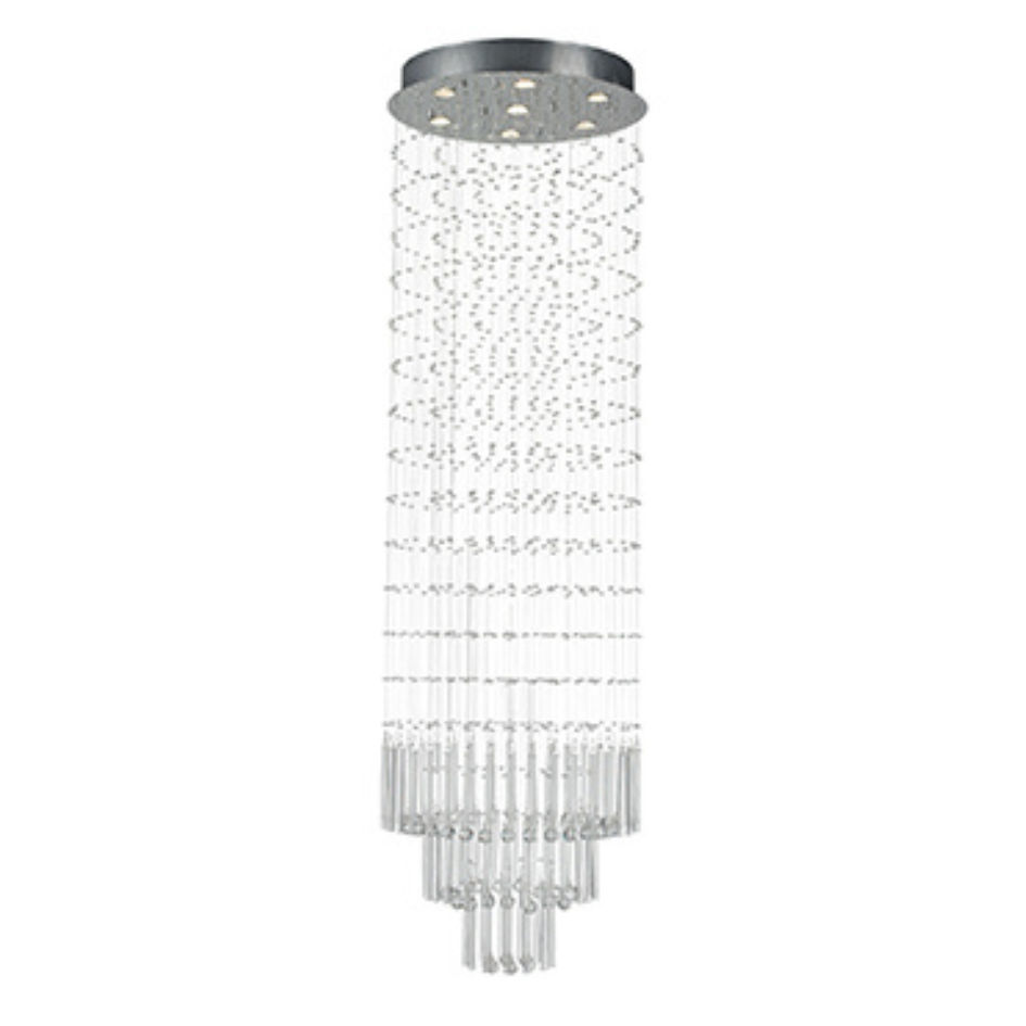 7LT Chandelier Crystal Chrome GU10 7x50w