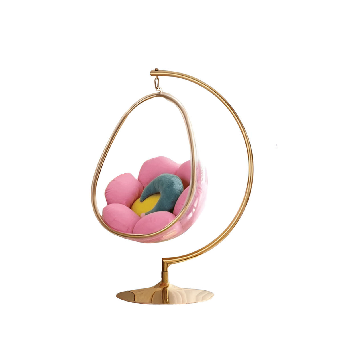 Indoor/Outdoor Swing Transparent Acrylic Ball Hanging Relaxation Chair