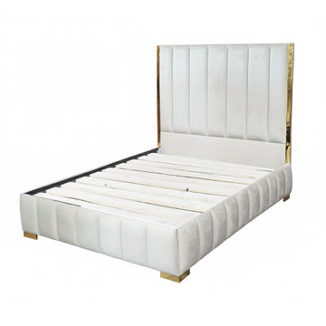 Aemilia Bed Base & Headboard - King - Cream