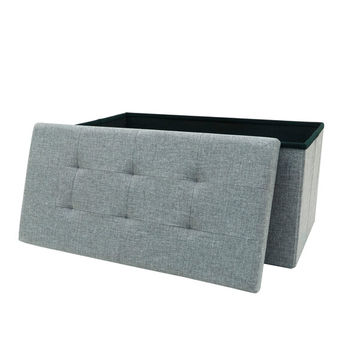 76CM STORAGE OTTOMAN CUBE FOLDABLE BOX
