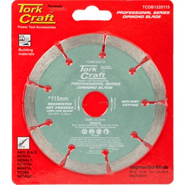 Diamond Blade 115Mm Segmented Hot Pressed Contractor