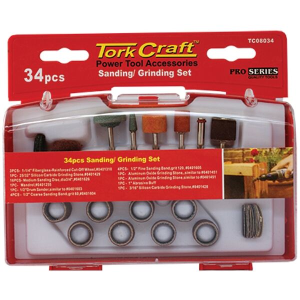 Sanding & Grinding Set 34 Pce Mini