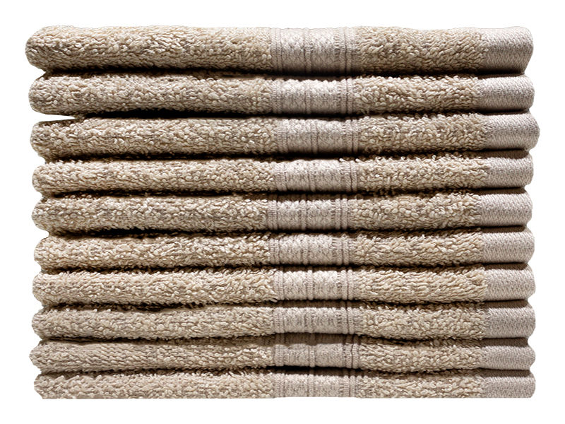 Bunty's Plush 450GSM Face Cloths - 030x030cms - Birch(10pc Pack)