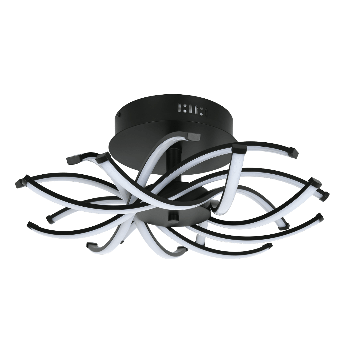 Zebbies Lighting Willow 80W Matt Black LED Ceiling Light