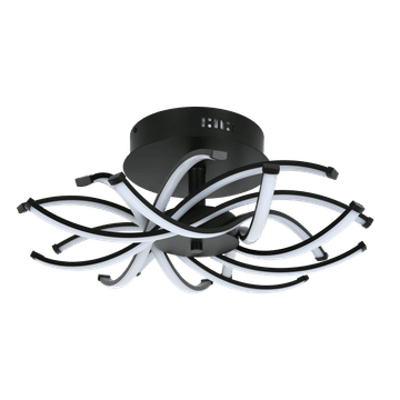 Zebbies Lighting Willow 80W Matt Black LED Ceiling Light