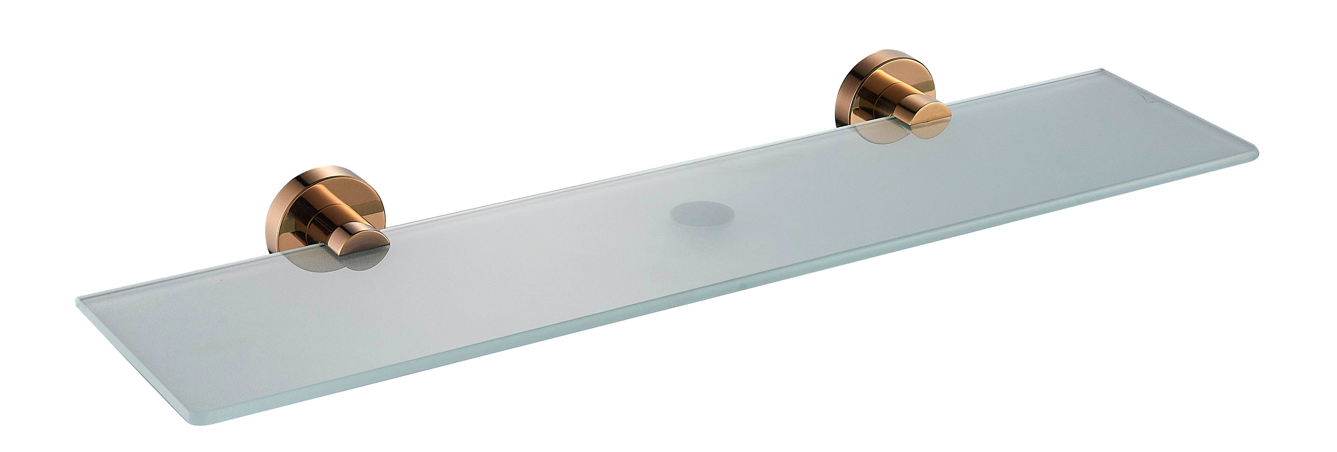 MILAN ROSE GOLD GLASS SHELF