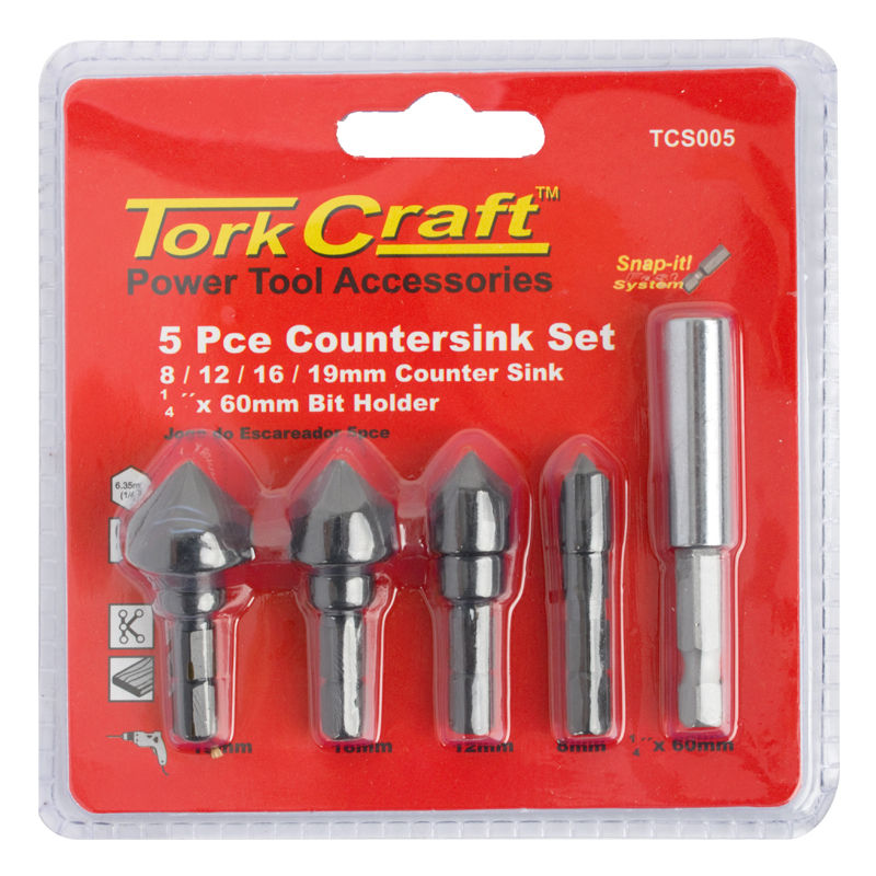 Tork Craft - Countersink 5 Piece Set