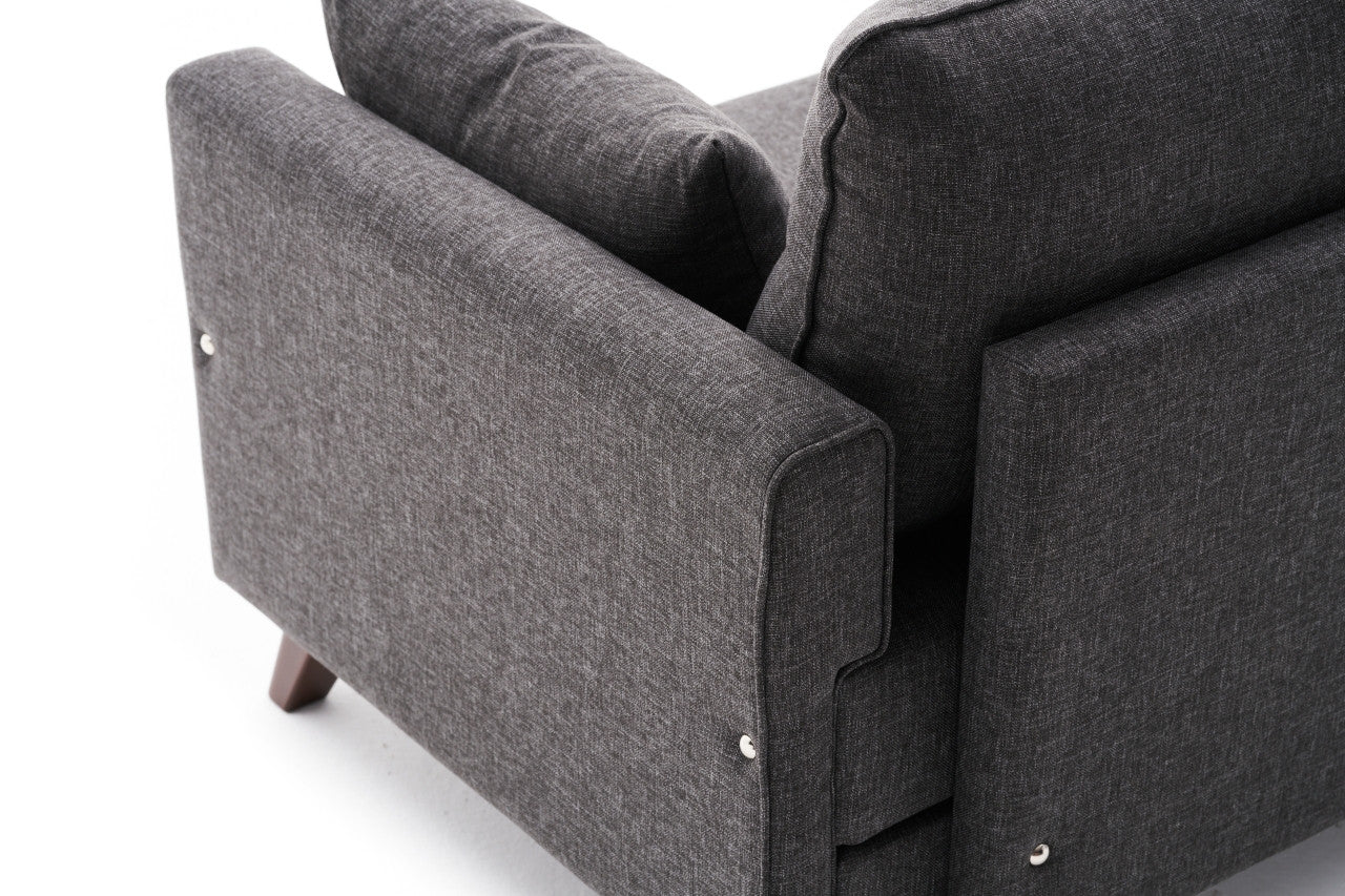 Bella Armchair - Claret red