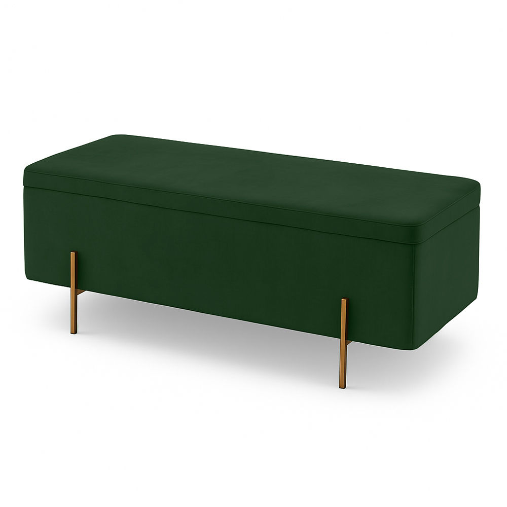Hazera Luxurious Ottoman-Emerald Green