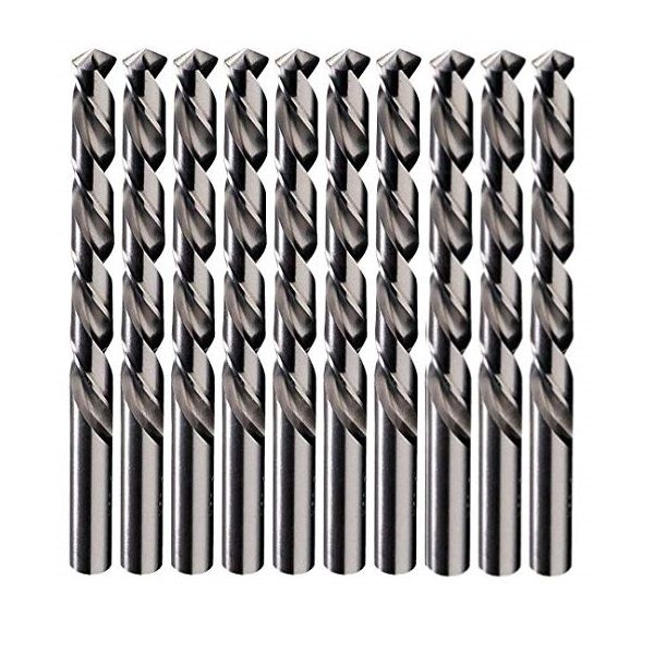 Drill-Bit Value Pack 5xPack-of-3mm, 5xPack-of-4mm, 2xPack-of-10mm (Total 12 Piece drill bit)