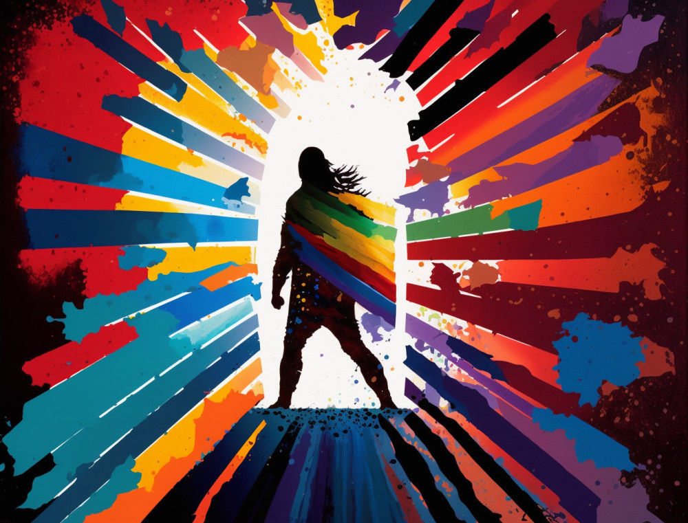 Canvas Wall Art - Breaking Barriers  Acrylic Painting  - B1363 - [120 x 80 cm]