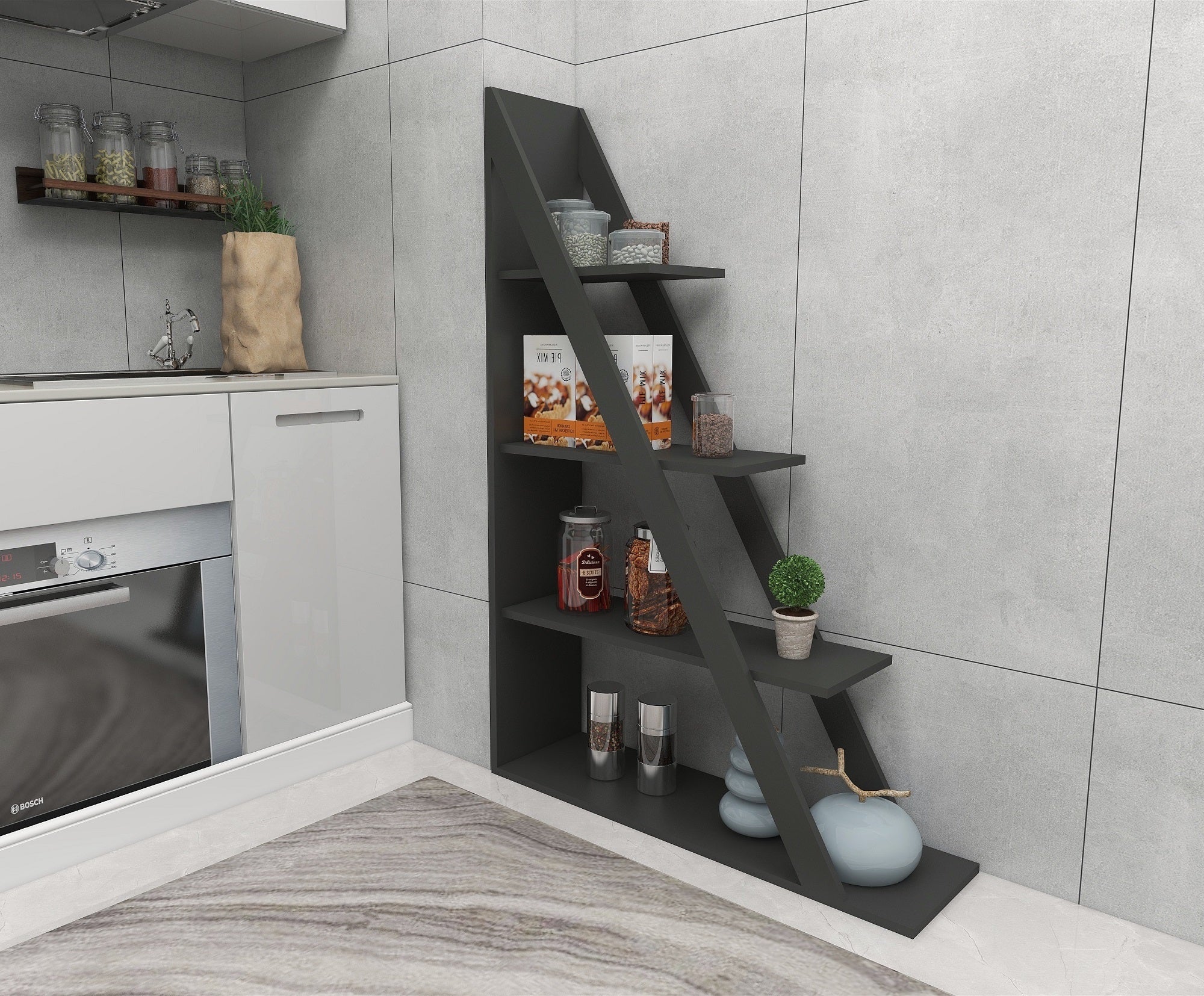 Armoire Amando Bookcase - Walnut
