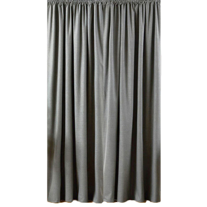 Matoc Designs Readymade Curtain - Blackout Grey - Taped - 285cm W x 250cm H
